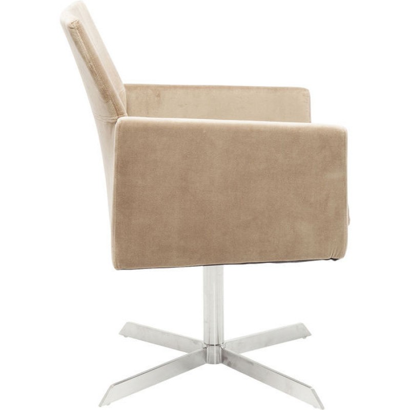 Swivel Arm Chair Dialog Beige